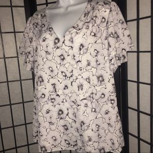 BANANA REPUBLIC Floral Top sz L